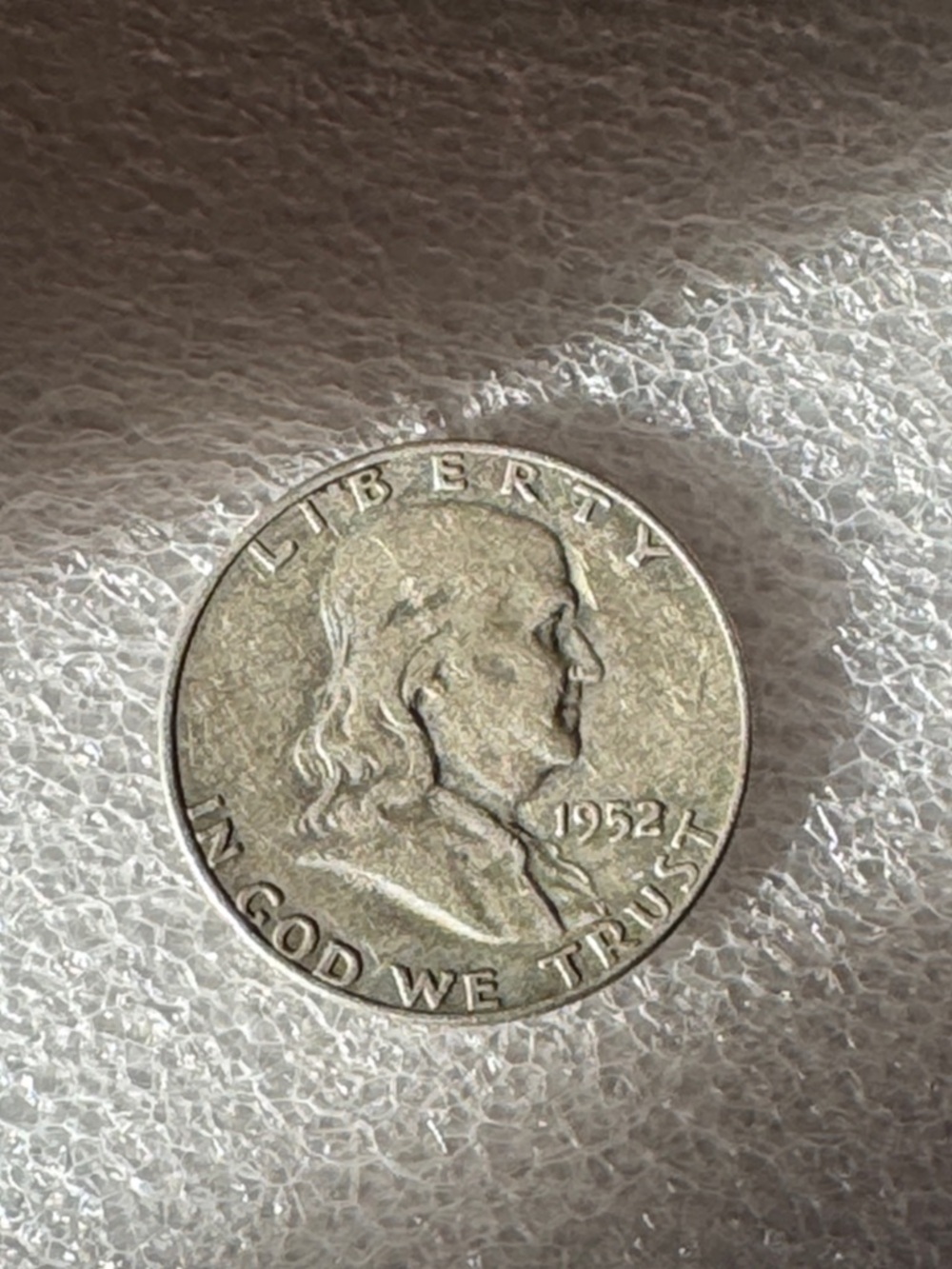 1952 Franklin Half Dollar Silver Coin - Vintage Collectible